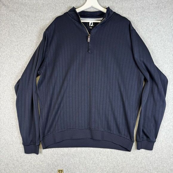 FootJoy Mens Size XXL Quarter Zip Sweater The Ranch Shootout Country Club Blue - Picture 1 of 6